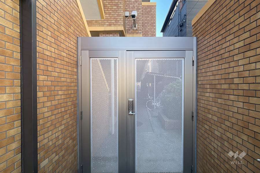 駐輪場の出入り口