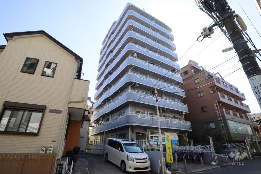 メゾンミール元住吉の外観(北側から)
