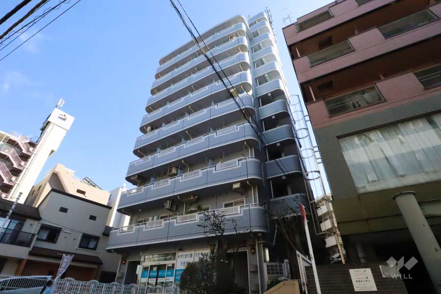 メゾンミール元住吉の外観(北西側から)