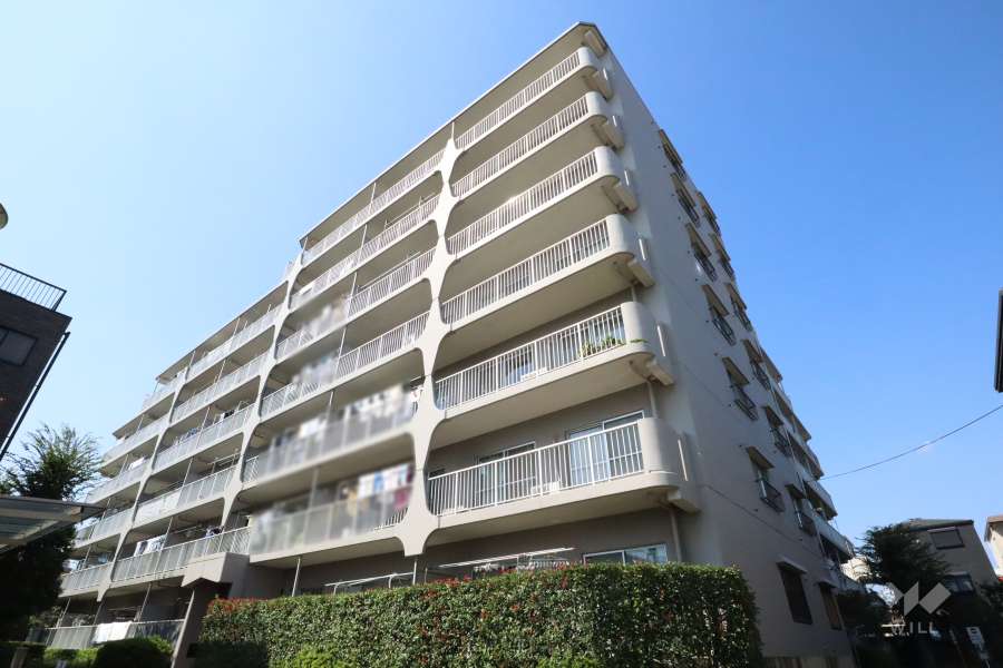 シャルマン武蔵中原の外観（東側から）