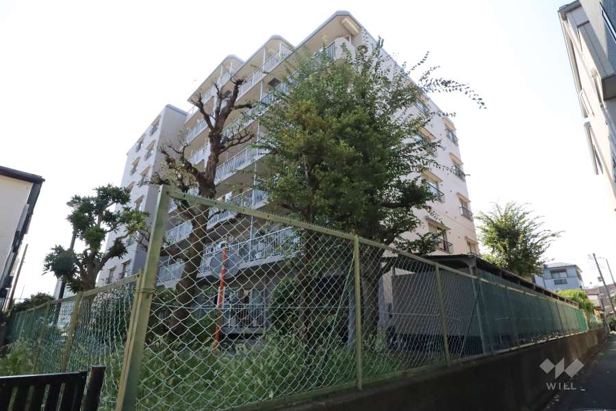 シャルマン武蔵中原の外観(北東側から)