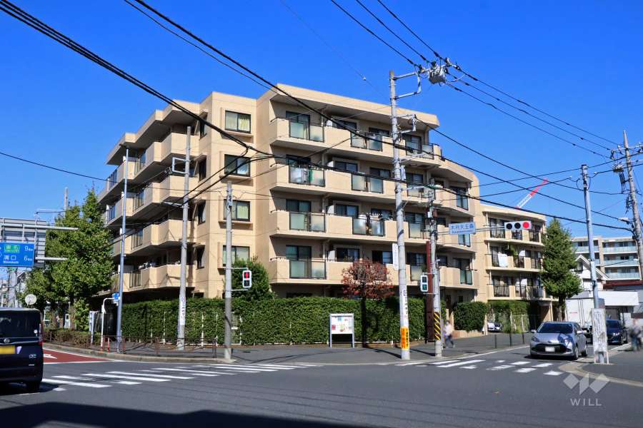 元住吉パークホームズの外観(南東側から)