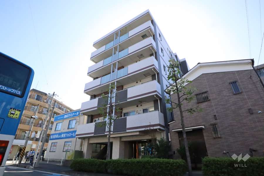 ベルジェンド武蔵中原の外観(北西側から)