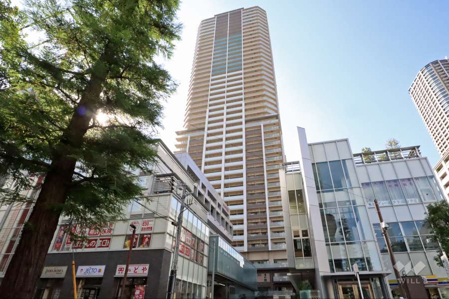プラウドタワー武蔵小杉の外観（北東側から）