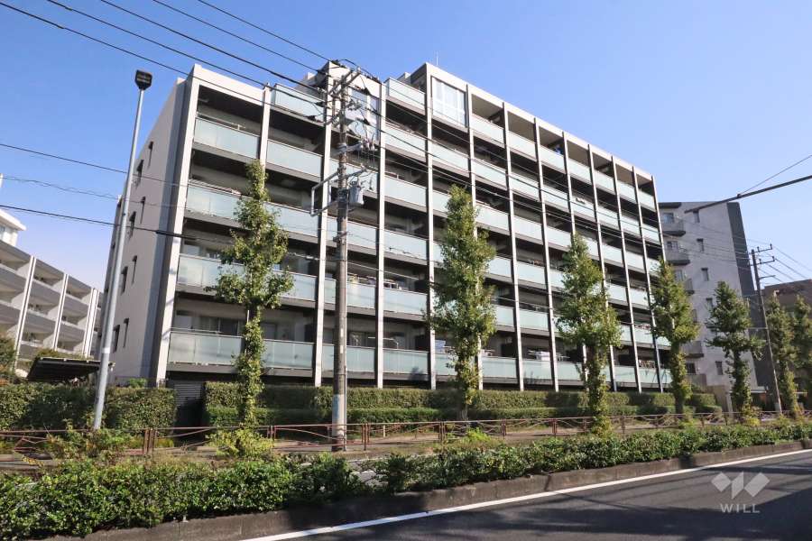 レーベン新川崎デュアリズムの外観(北西側から)