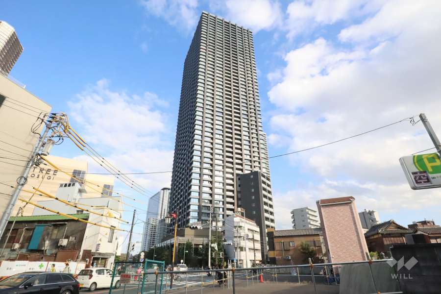 シティタワー武蔵小杉の外観(北西側から)