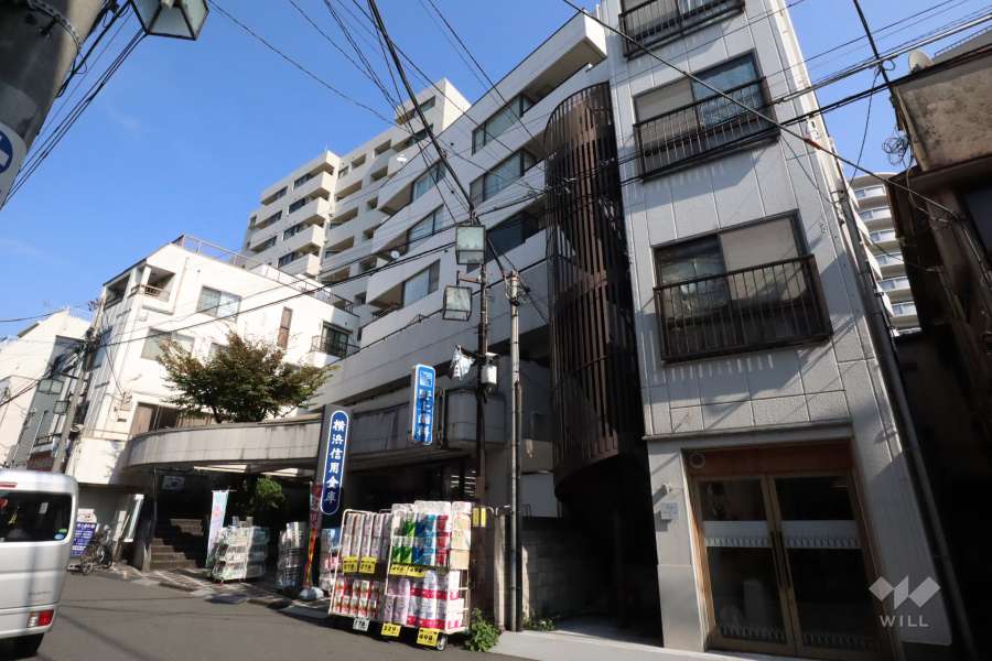 エイム平間の外観(南西側から)