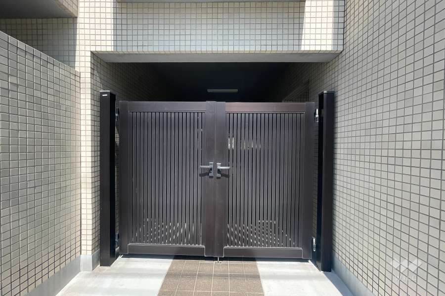 駐輪場の出入り口