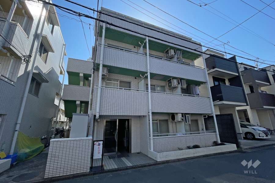 スカイコート元住吉第2の外観（北西側から）