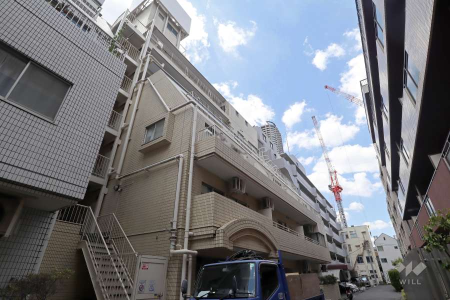 武蔵小杉マンションの外観（北東側から）