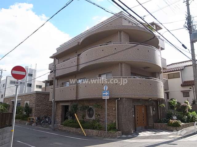 プレステージ芦屋ヴァンフィエルテの外観（北西側から）