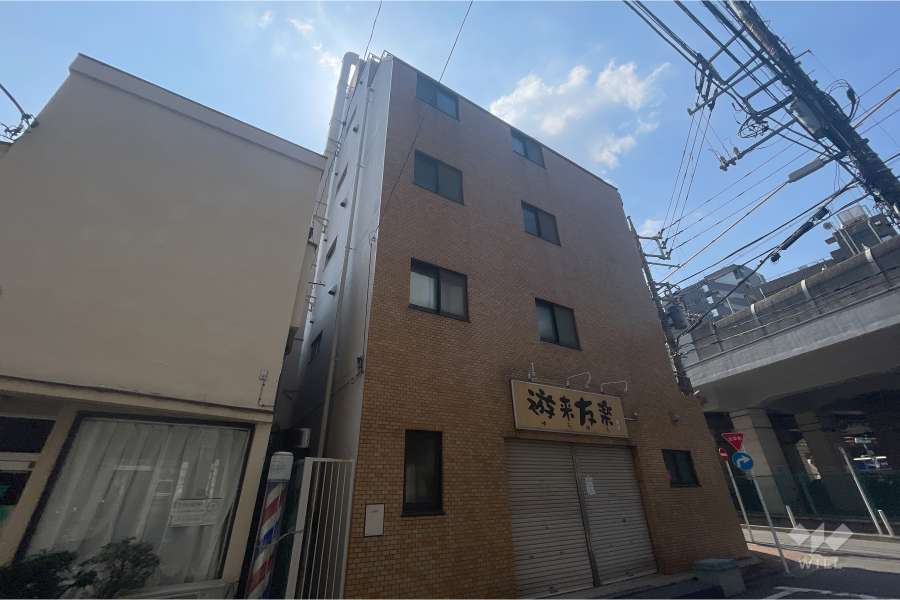 ライオンズマンション新丸子の外観（北東側から）