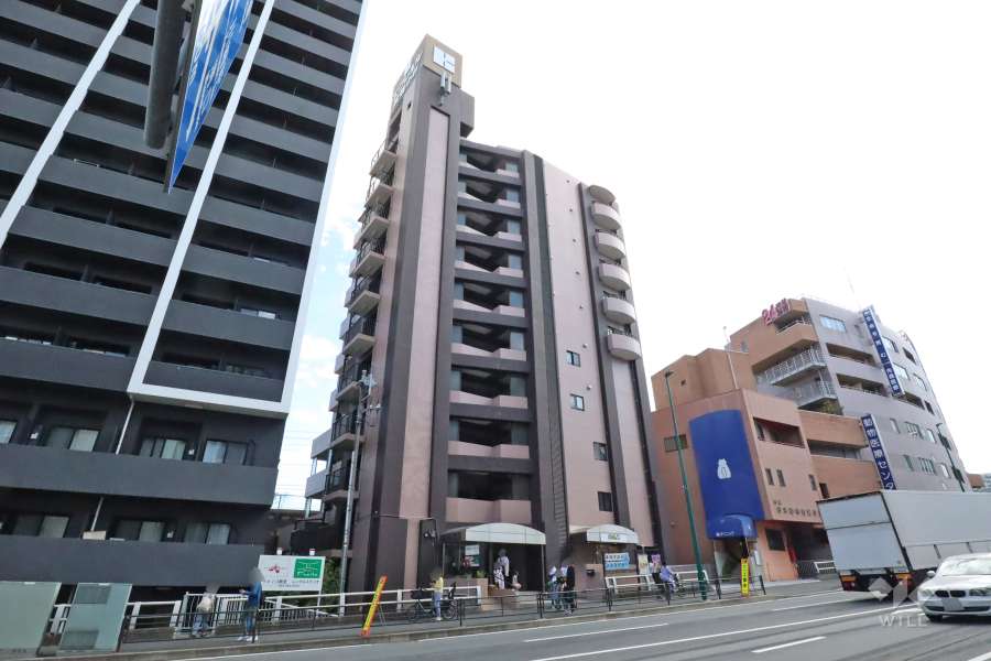 エクレール武蔵小杉の外観(北西側から)