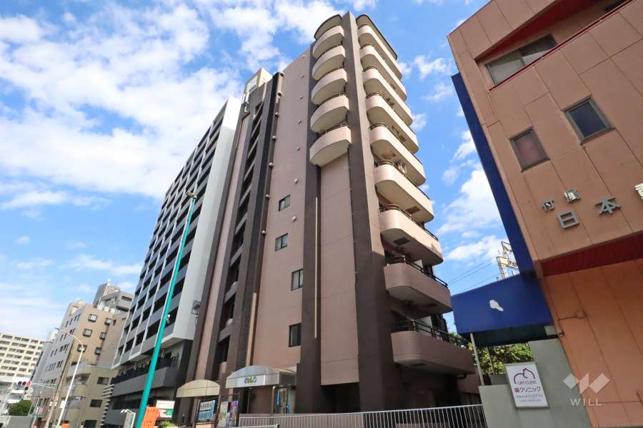 エクレール武蔵小杉の外観(南西側から)