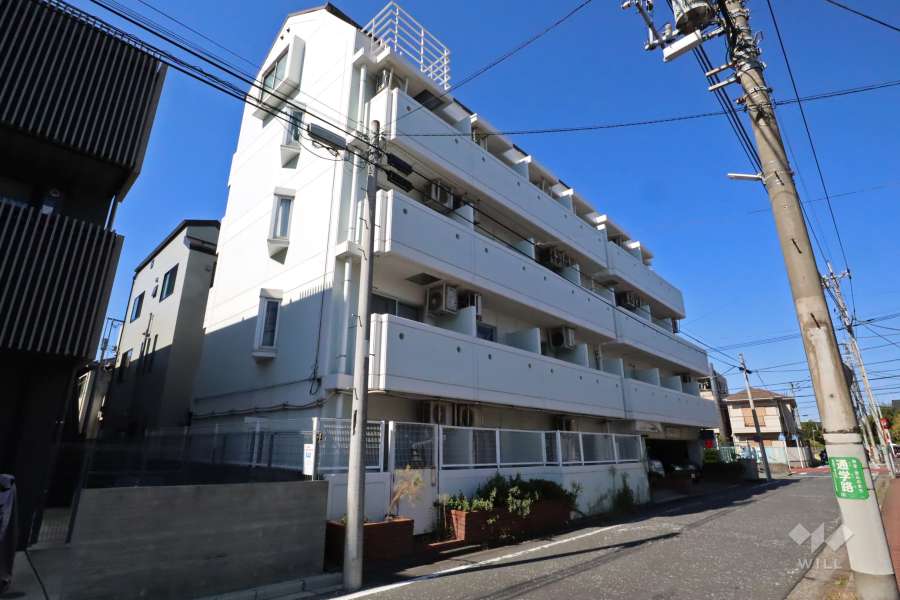 クレスト小杉の外観(南東側から)