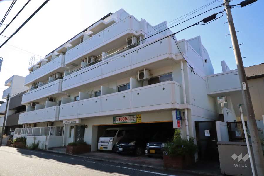 クレスト小杉の外観(北東側から)