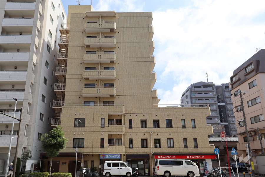 朝日サンライズ多摩川の外観（西側から）