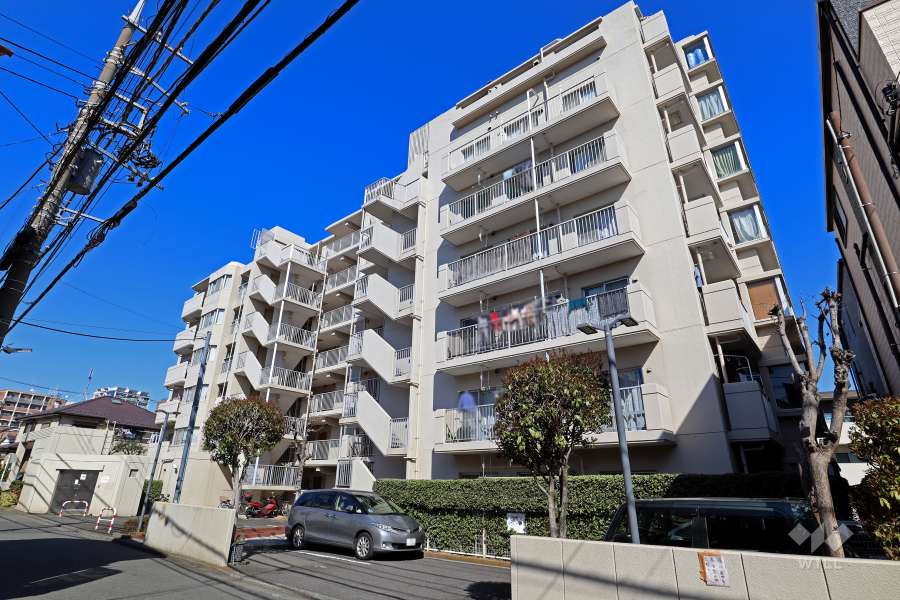 サンハイツ平間の外観（南西側から）