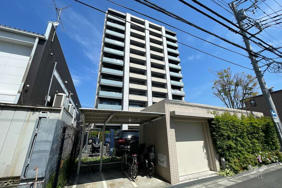 パークホームズ元住吉ブライトプレミアの外観（南西側から）