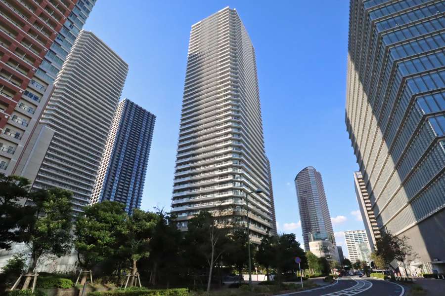 リエトコート武蔵小杉イーストタワーの外観(南東側)