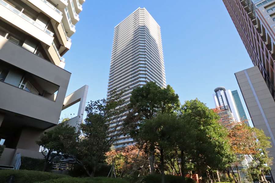 リエトコート武蔵小杉イーストタワーの外観(南西側)