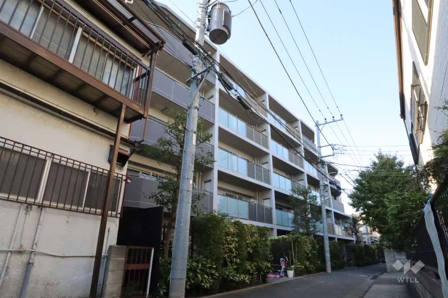 レーベン多摩川ソラテラスの外観(南東側から)　