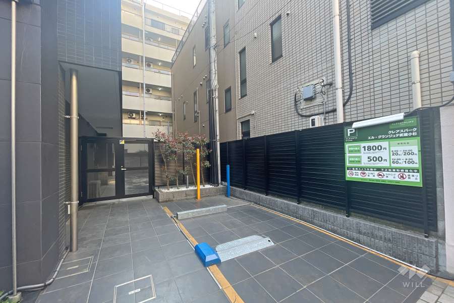 敷地内にあるコインパーキング