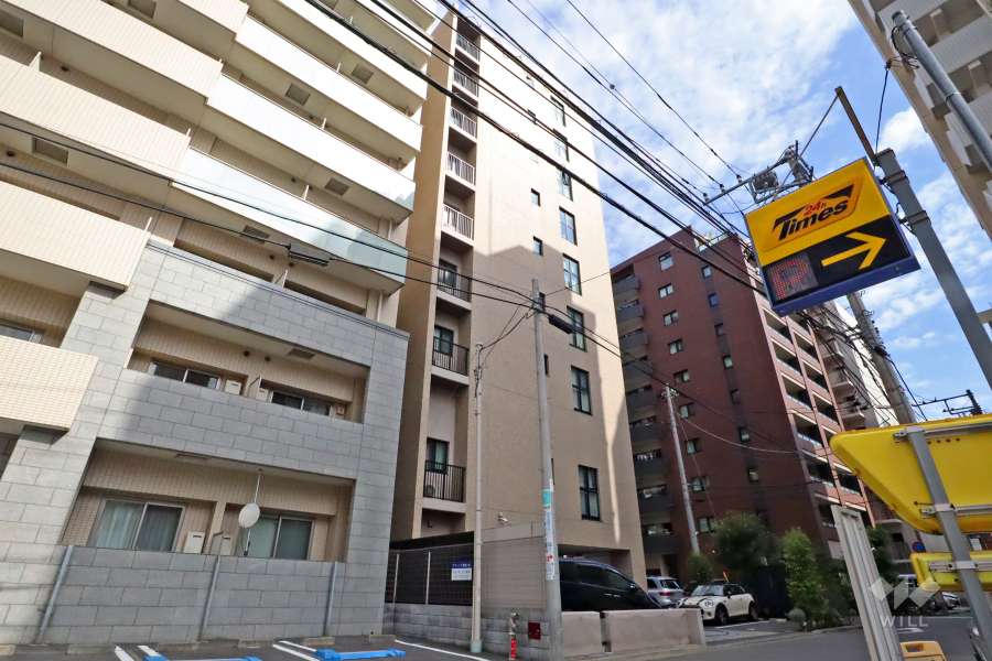 クリオ武蔵小杉アーバンテラスの外観(南西側から)