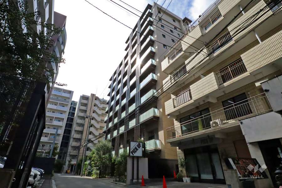 クリオ武蔵小杉アーバンテラスの外観(北東側から)