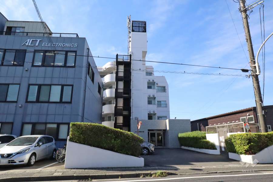 ラポール武蔵小杉の外観(北東側から)