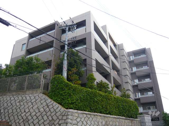 プラウド芦屋の外観（北西側から）