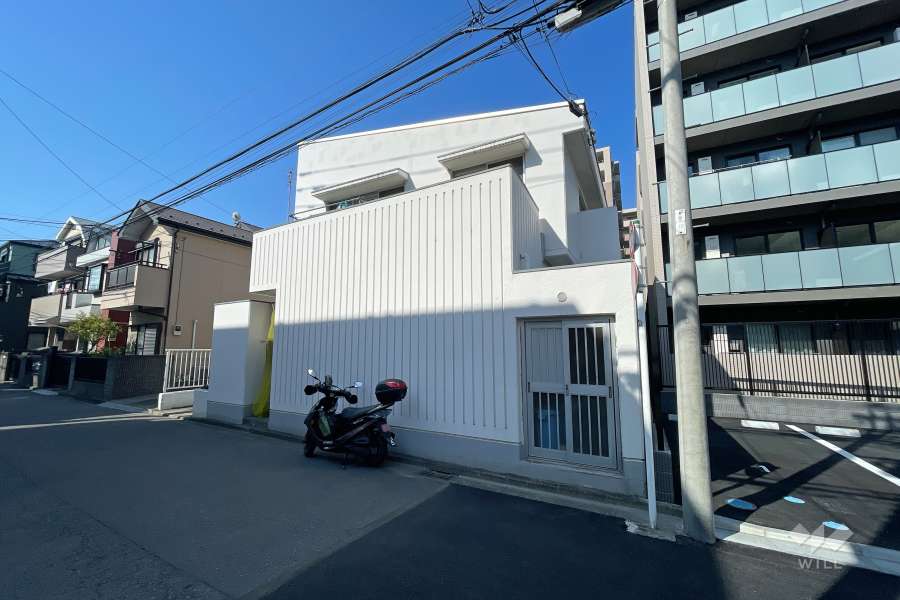 ハウス元住吉の外観（東側から）