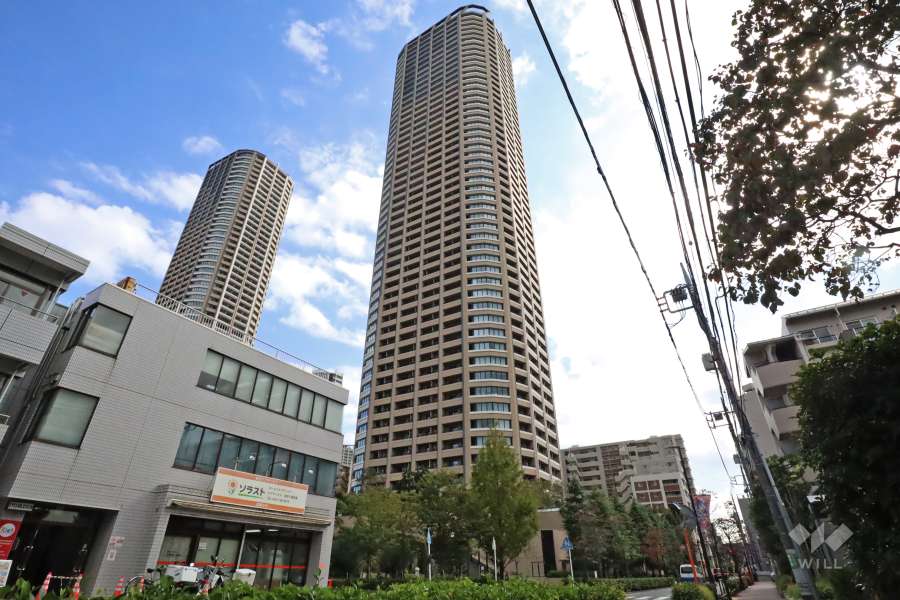 パークシティ武蔵小杉ザガーデンタワーズウエストの外観(北西側から)