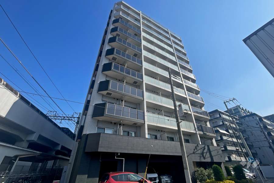 ガーラグランディ新丸子の外観（南側から）