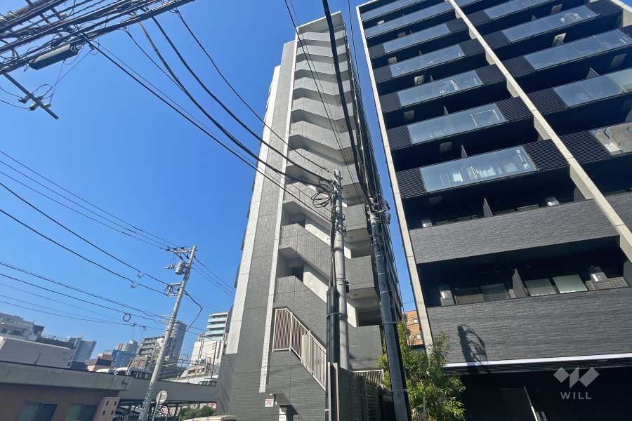 ガーラグランディ新丸子の外観（東側から）