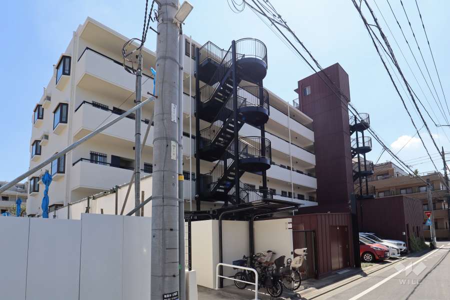 リノア元住吉の外観（北東側から）