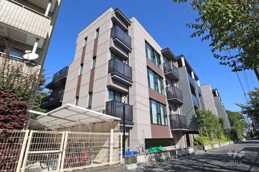 クレヴィア小杉御殿町の外観(南西側から)