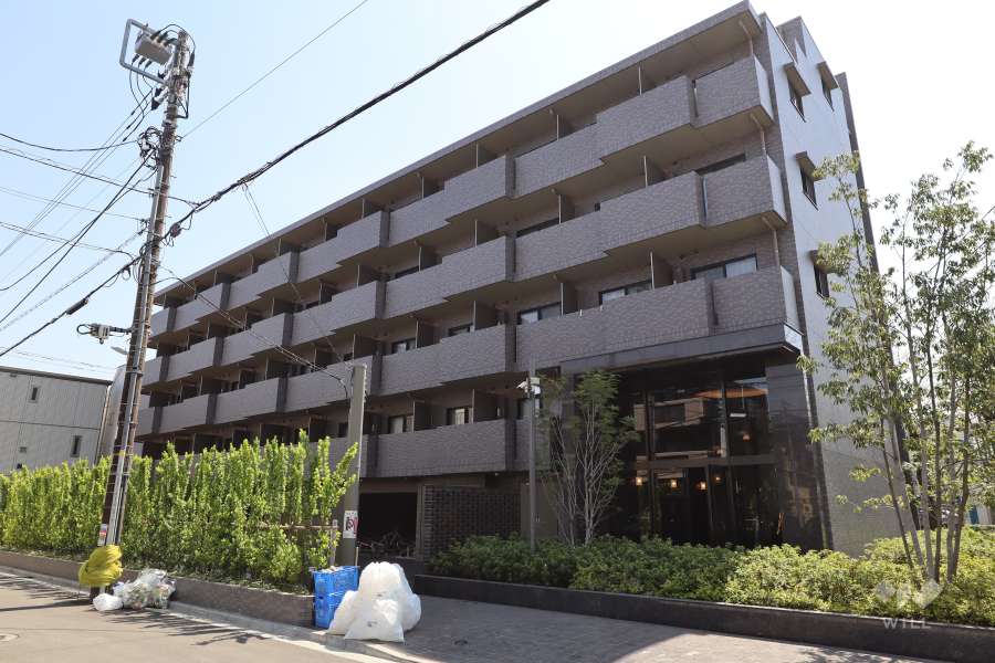 ルーブル川崎中丸子参番館の外観（北西側から）