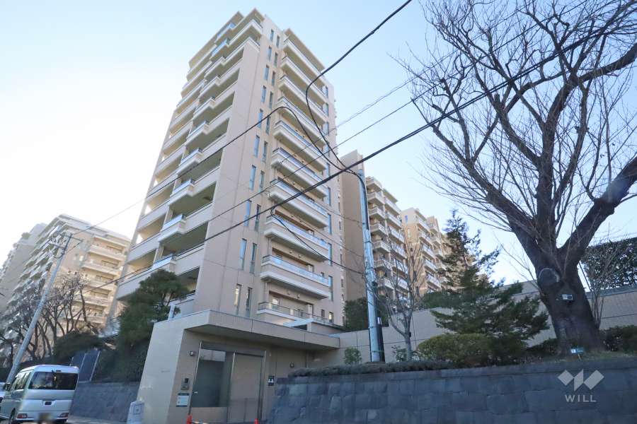桜上水ガーデンズＨ棟の外観(北東側から)