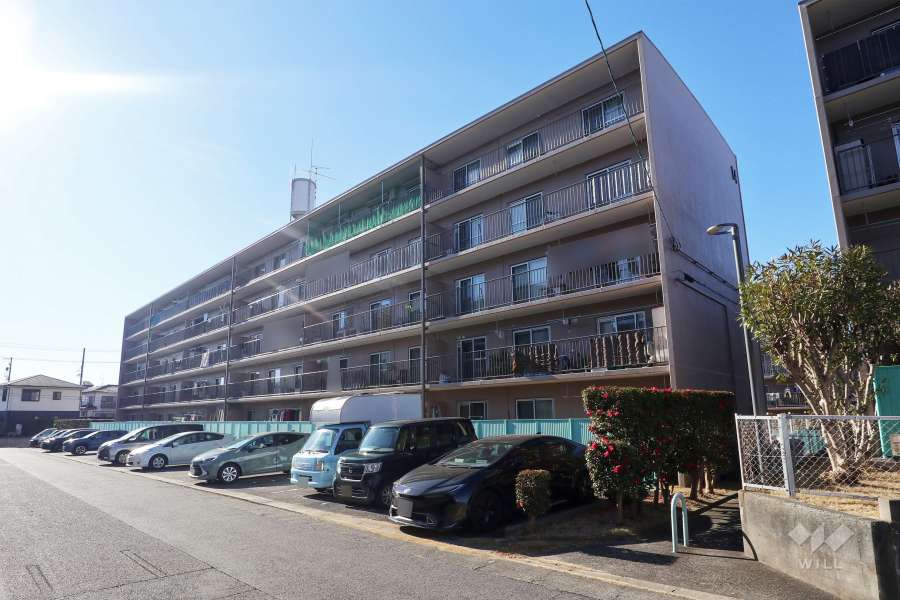 桃山第3住宅14号棟の外観（北西側から）