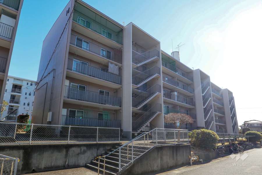 桃山第3住宅14号棟の外観（北東側から）