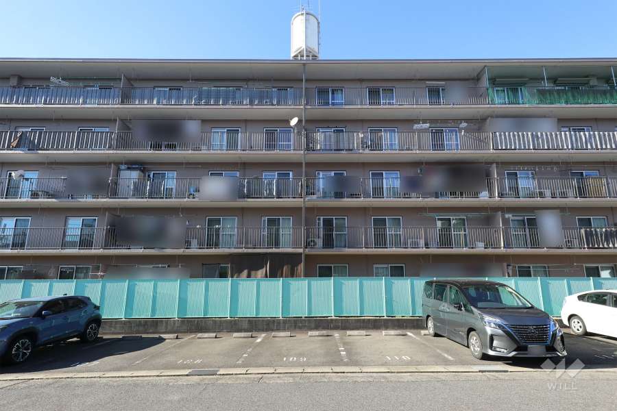 桃山第3住宅14号棟の外観（南側から）