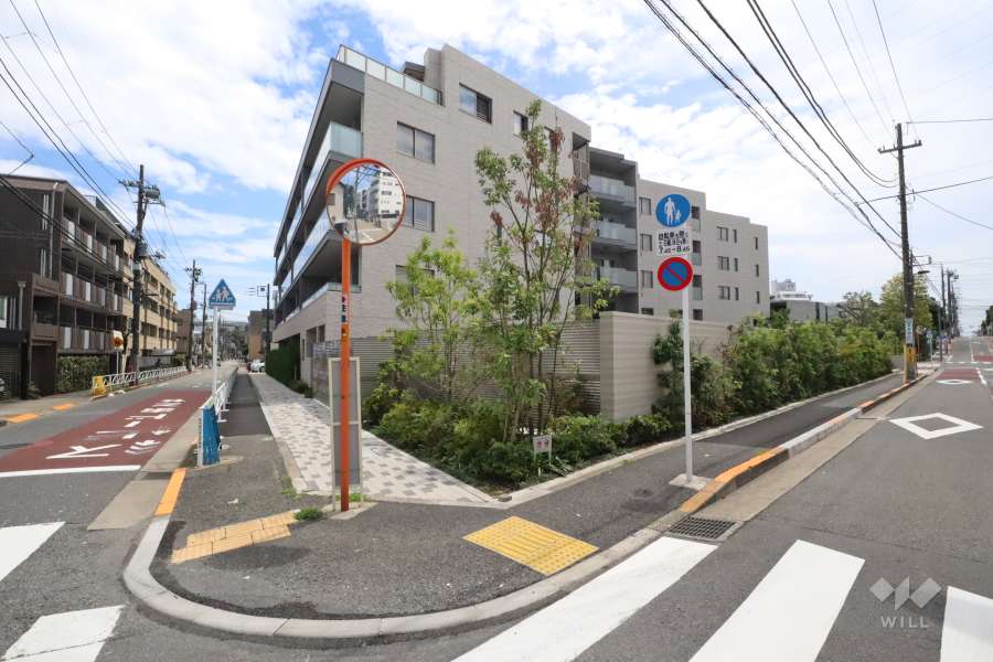 プラウド都立大学の外観(北東側から)