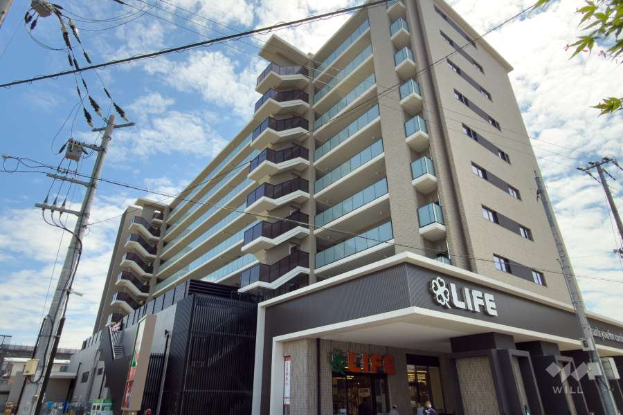 ジオ阪神芦屋の外観（北西側から）