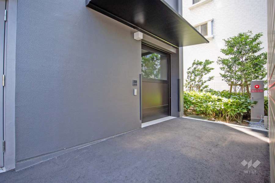 バイク置き場の出入り口