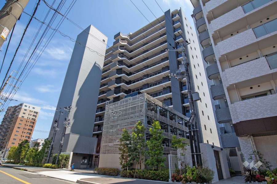 シーンズ神崎川の外観（北西側から）