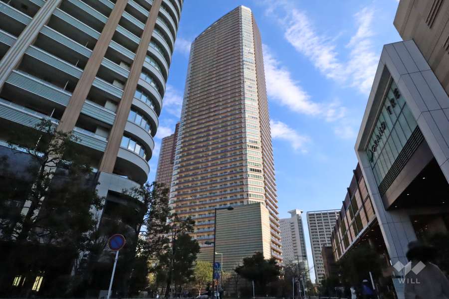 パークシティ武蔵小杉　ミッドスカイタワーの外観(南西側から)