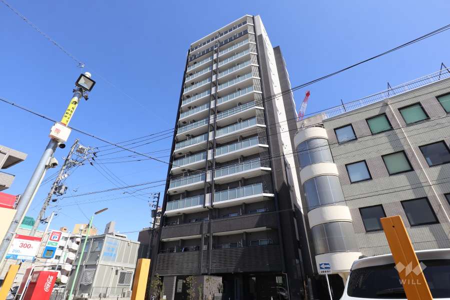 プレサンスロジェ名古屋駅-GATE-FRONTの外観（南西側から）