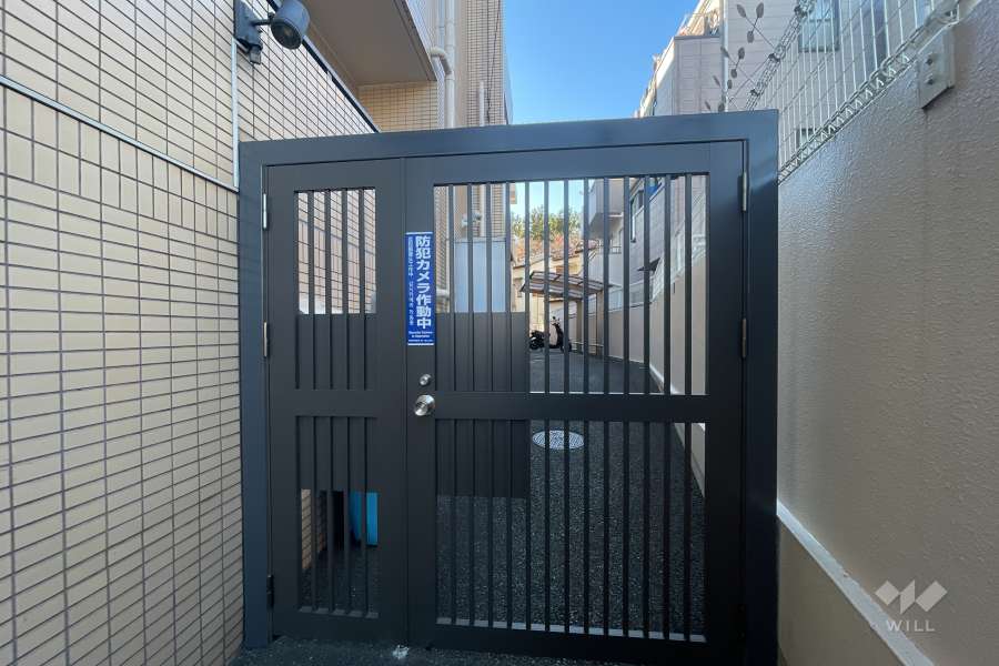 駐輪場の出入り口