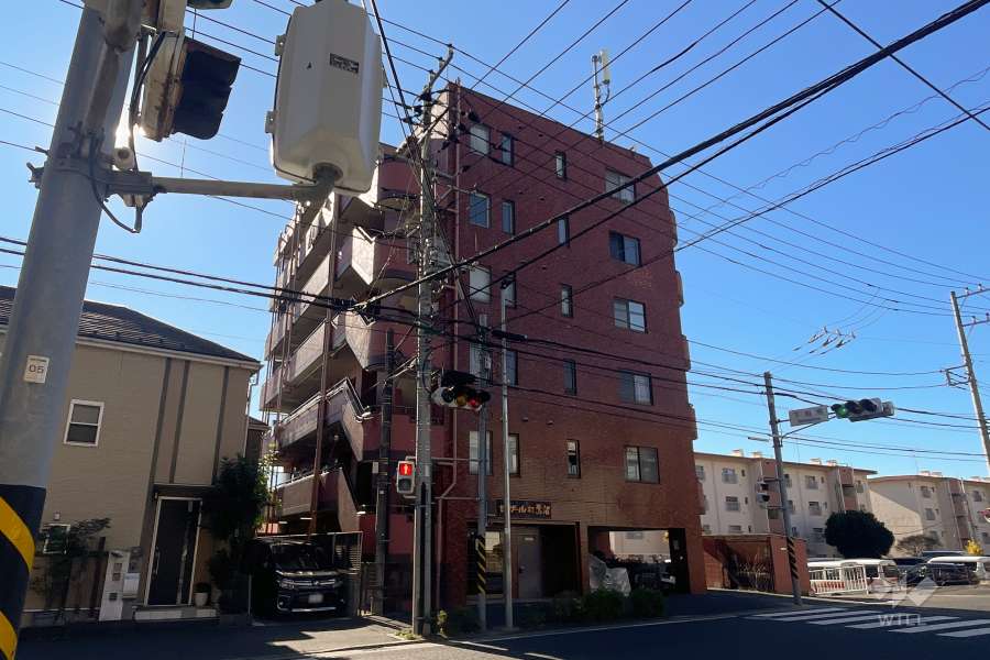 セザール第三鷺沼の外観（北東側から）